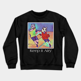 Keep it Airy: Panda playing basketball Crewneck Sweatshirt